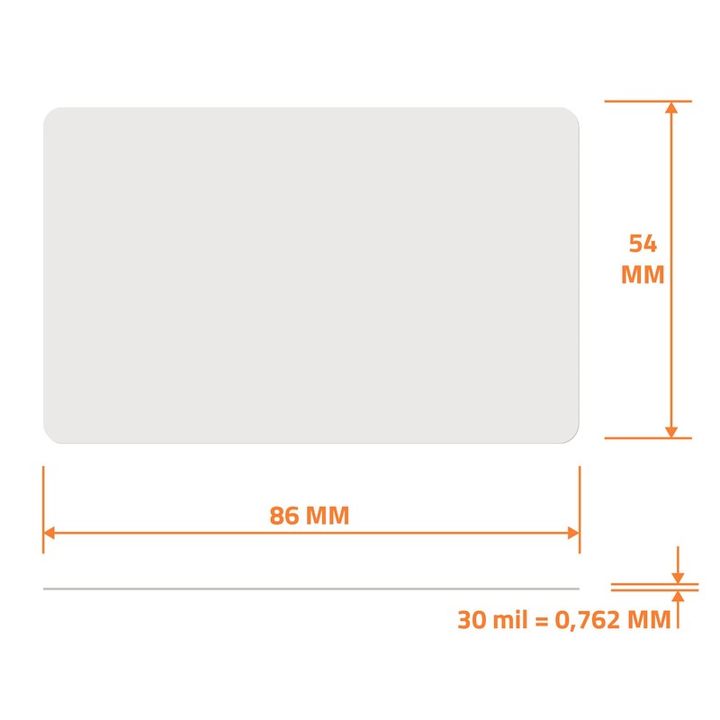 RFID Cards Desfire EV2 2K [Pack of 1] Plastic Cards