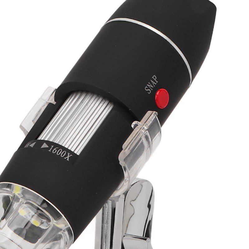USB Digital Microscope 3 in 1 1600X 8 LEDs Adjustable