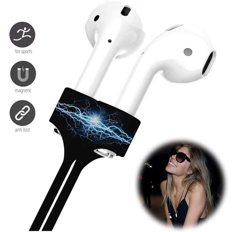 Magnetic Strap Compatible with AirPods 1/2/3/Pro, Anti-Lost Sports Lanyard, Adjustable