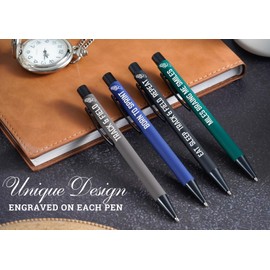 InnoBeta Track and Field Gifts, Ballpoint Pen Set of 4, Appreciation Gifts for Track and Field Senior, Coach & Athletes on Birthdays, Christmas - 01