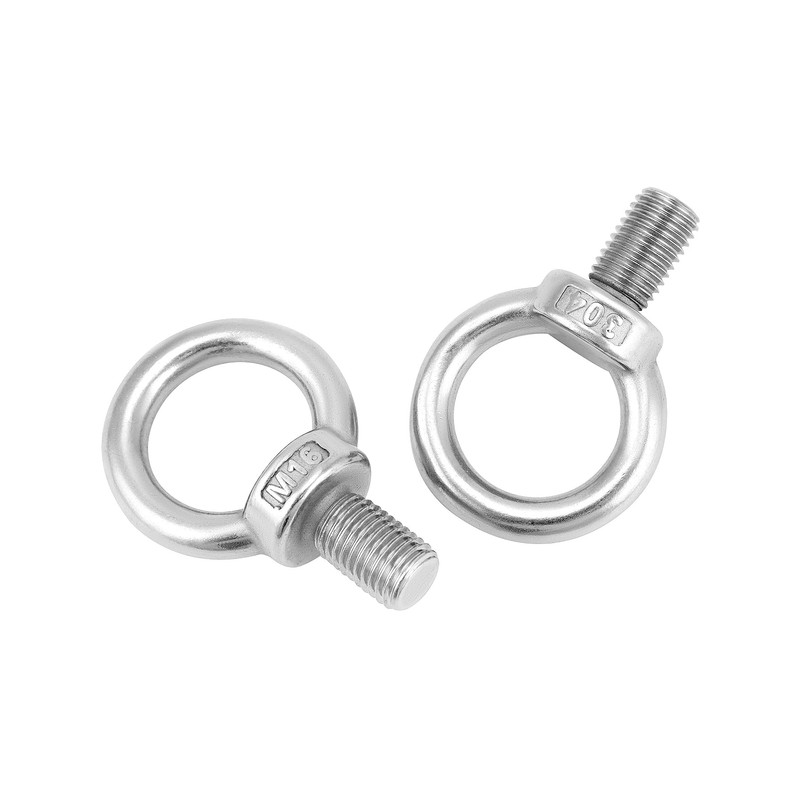 QWORK Shoulder Lifting Ring Eye Bolt, 5 Pack 304 Stainless