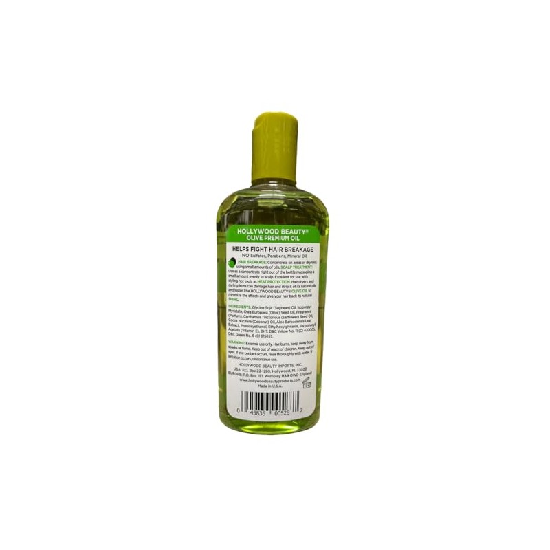 Hollywood Beauty Olive Oil ScalpTreatment, 8 oz (Pack of 4)