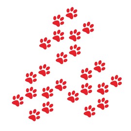 GLEAVI 24pcs Cat Footprint Car Stickers Vinyl Decals for Car Body Decoration Easy to Apply and Remove