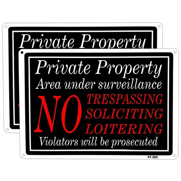 Dxyizus signs Large Private Property No Trespassing Sign Metal No