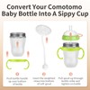 Spout Transition Sippy Cup Conversion Kit for Comotomo Baby Bottles,