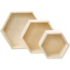 Creativ Company 56430 Hexagon Shelves, H: 14,8+19+24,2 cm, Depth 10