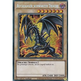 TCG - Red Eyed Black Dragon - Secret Rare - German - 1st Edition - in Set with Ultrapro Toploader - Yugioh