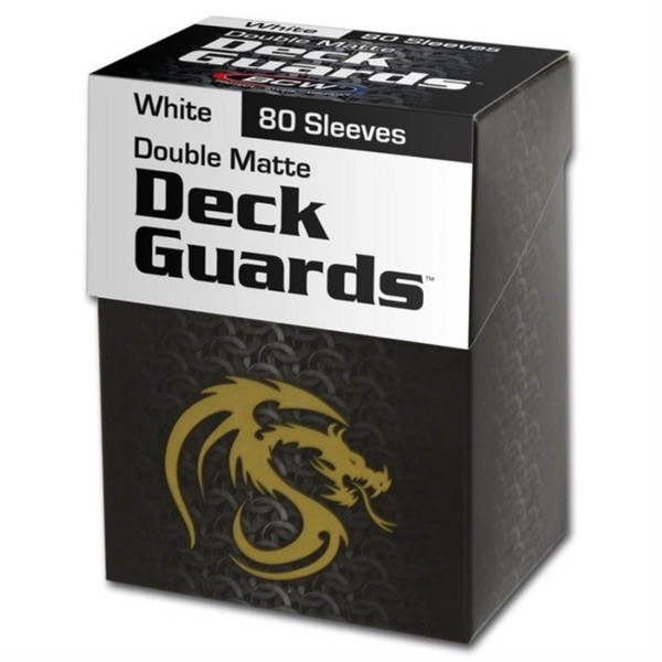 (1) White BCW Deck Guard Pack - Trading Card Sleeves - 80 Sleevesper Pack - BCW-Dgm80-Whi