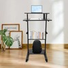 EurHomePlus Mobile Table Stand Up Desk with Storage, Mobile Height