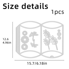 JOCXZI Gift Box Die- Flower Leaf Envelope Die for Kids Crafts Gift Valentine's Day Gift Tags Birthday Christmas Gifts Metal Cards DIY Crafts
