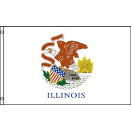 Illinois Flag 3x5ft Poly