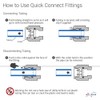 Quick Connect Tank Ball Valve For Water Purification Systems And