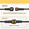 cshare Extension Cords for String Lights Inflatable Decorations, 2 Pin