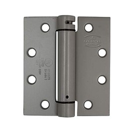 Hinge Outlet Self Closing Spring Hinge - 4.5 Inches x 4 Inches Square - Primed for Painting - Spring Loaded for Doors - 2 Pack