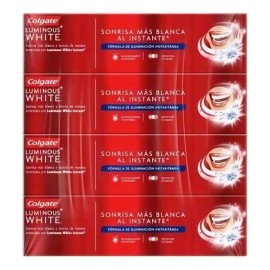 Pasta De Dientes Colgate Luminous White 4 Pzas De 75 Ml C/u