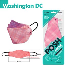 Be Healthy [Pack of 10] Posh KF94 Mask - Washington DC (B04) (MADE IN KOREA)