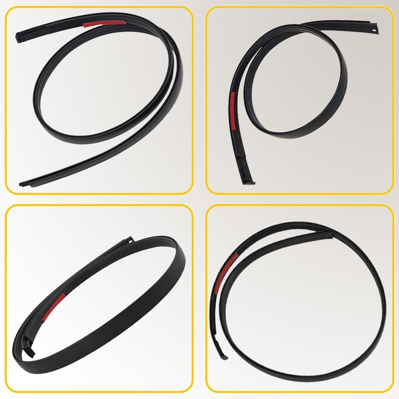 2PCS Roof Molding Drip Weatherstrip Compatible with Toyota Tundra Crew