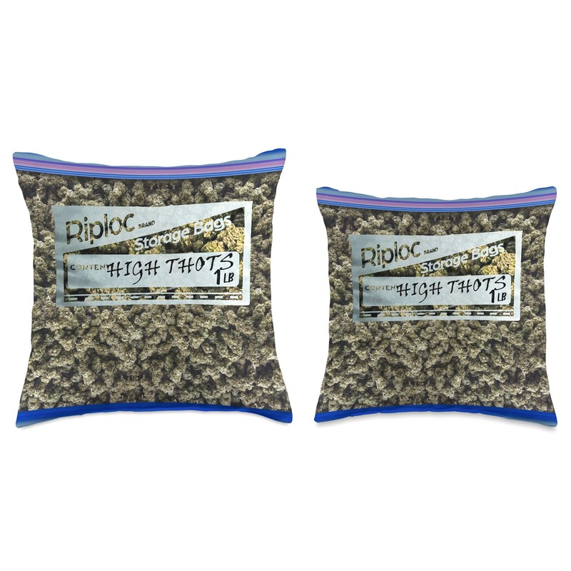 Weed Baggie Throw Pillow