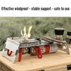 Portable Camping Table Heat Shield Gas Stove Stand Windshield Camping