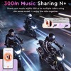 VCOROS Motorcycle Helmet Headset 2-Way 2 Riders Helmet Intercom