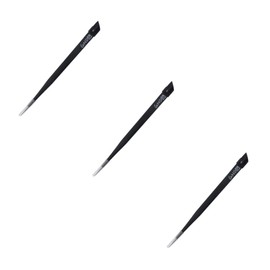 LIFKOME 3Pcs Nail Rhinestone Picker Tweezers Stainless Steel Nail Gems Crystals Applicator Easy to Handle for Beginners Professionals Black