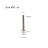 cSeao 5/16"-18 * 2" Flanged Hex Head Bolts Flange Hexagon