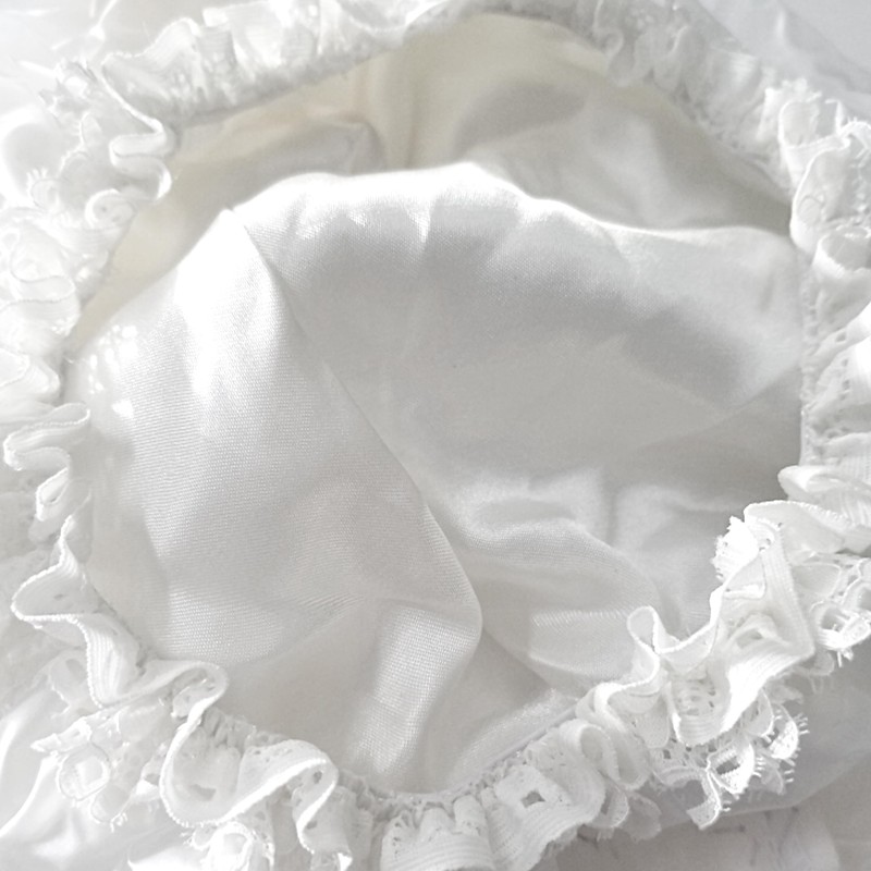 Firstline Evolve Go Satin Shower Cap - Ivory