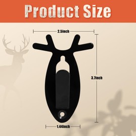 MSSOHKAN European Mount Skull Hanger with Antler Shape Deer Skull Mount for Deer Mule Antelope Coyote and Small Game Animals 3 Pack