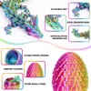 4PCS 3D Printed Dragon Eggs with Dragon Inside, Easter Dragon