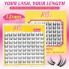 US Local Stock Single Length Cluster Lash Tray 8-16mm Diy