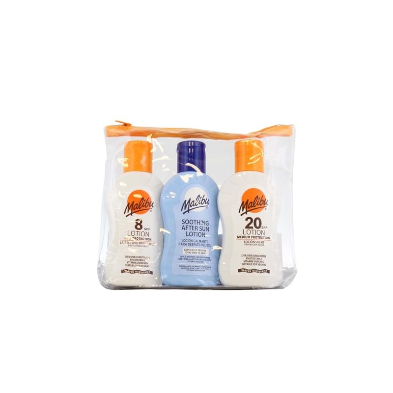 Malibu Sun Travel Essentials with SPF 30 & 50 and