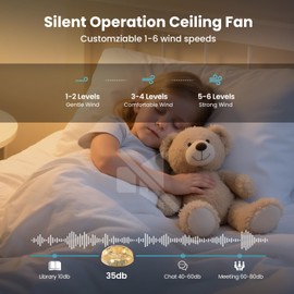 20" Boho Rattan Ceiling Fan with Lights, Flush Mount Caged Ceiling Fan with Remote, 6 Speed, Timing, Reversible Blades Enclosed Farmhouse Fan Lights for Bedroom, Kitchen