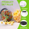 Tradder 24 Pcs Plastic Candy Jars with Lids 8.5 oz