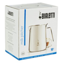 Bialetti 0001808 Milchkännchen Edelstahl, Rostfreier Stahl, Silber, 20 cm