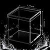 Juexica 12 Pcs Clear Acrylic Plastic Small Acrylic Box with