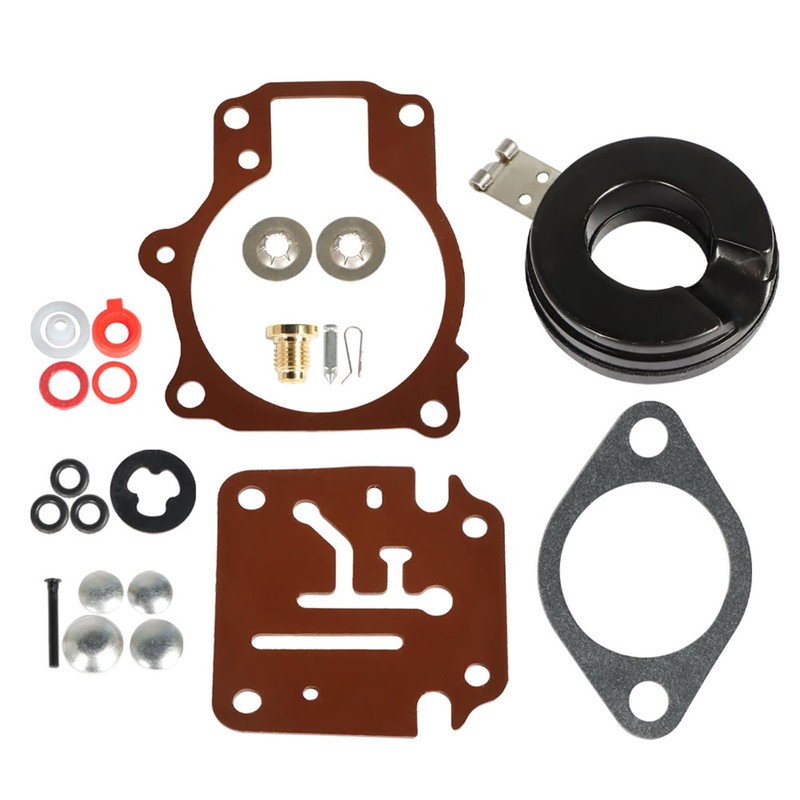 Carburetor Repair Kit with Float Replacement for Johnson 20 25