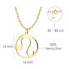 Sofia Milani - Women's Necklace 925 Silver - Gemini Zodiac