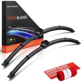 A-Premium Pack of 2 Front Windshield Wiper Blades with Wear Indicator & Towel - Compatible with Ford Five Hundred, Freestyle & Mercury Montego, 2005 2006-24" and 20", SL Connector, Left and Right