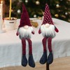 DUJSRZL Christmas Gnomes Knitted Plush Santa Claus Handmade Table Decorations