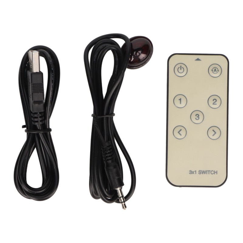 4K HD Switcher 3 in 1 Out 4K 60Hz HDR