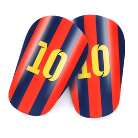 Ecoret-Pro Pack of 2 Mini Shin Pads, Children's Football, Small Shin Pads in Various Sizes, Lightweight, Comfortable, High Impact Resistance for Football Training and Competitions, No. 10 S