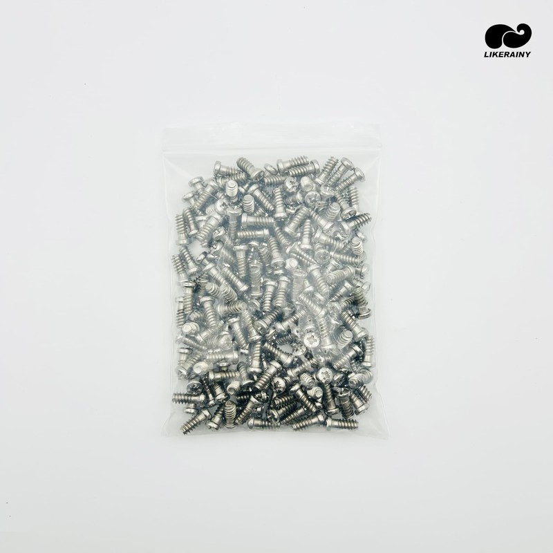 LIKERAINY Steel Euro Screws 6.4 x 14mm Furniture Fixings Bore