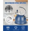 Harriet Tea Kettle Stovetop, 2.5 Quart Whistling Stainless Steel Tea