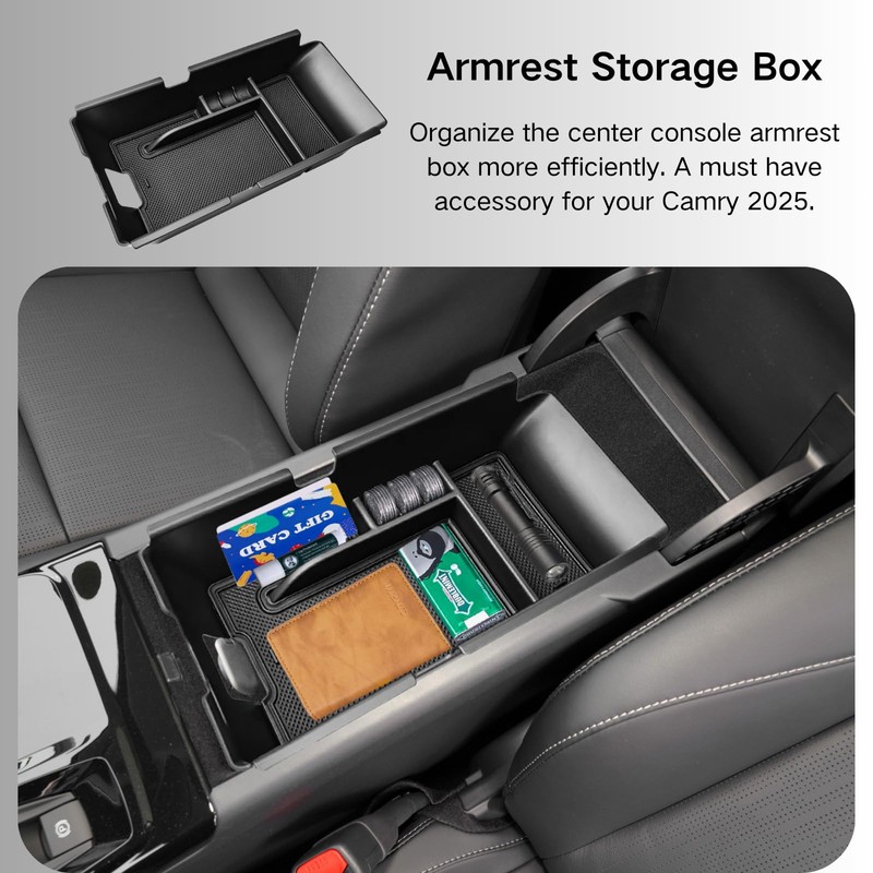 LBNCOBAG 2PCS Centre Console Organizer Compatible with 2025 Toyota Camry