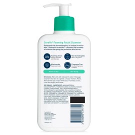 Cerave Oily Skin CeraVe Foaming Facial Cleanser Face Wash for Oily Skin 12 oz New US