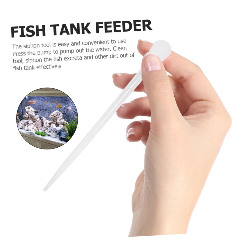 Mobestech 2pcs Fish Tank Cleaning Siphons Multi Functional Aquarium Water