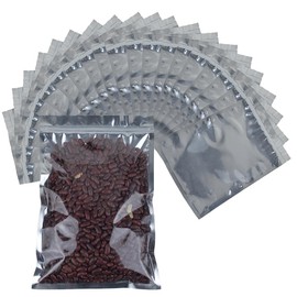 XunLiu Foil and PE Flat Pouch Zip Lock Bags Reusable Airtight Storage Bags (50,20cmX30cm)