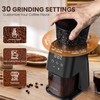 Conical Burr Coffee Grinder with Touch Panel, Adjustable Coffee Bean