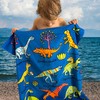 Tyrrell Katz Kids Dinosaur Printed Towel in Blue - Children’s