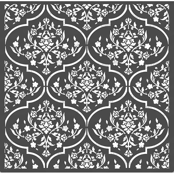 CrafTreat Trellis Stencils for Painting Walls Moroccan - Floral Trellis